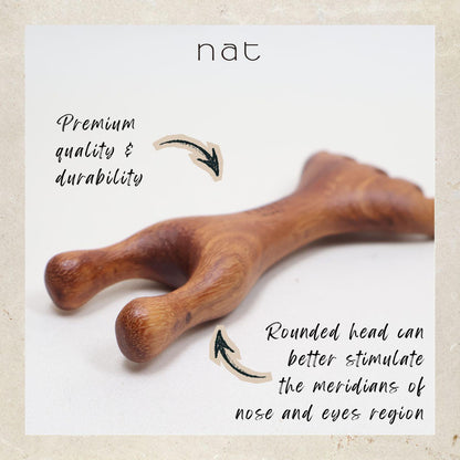 NAT Natural Peruvian Balsamo Massage Anti-Static Multifunctional Gua Sha Gentle Care - 1002