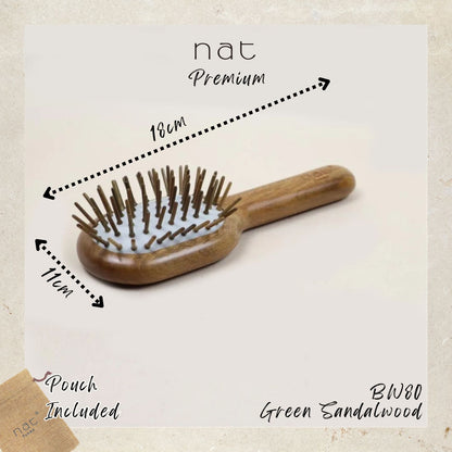 NAT Assorted Natural Green Sandalwood Anti-Static Non-Toxic Non-Coloring Combs